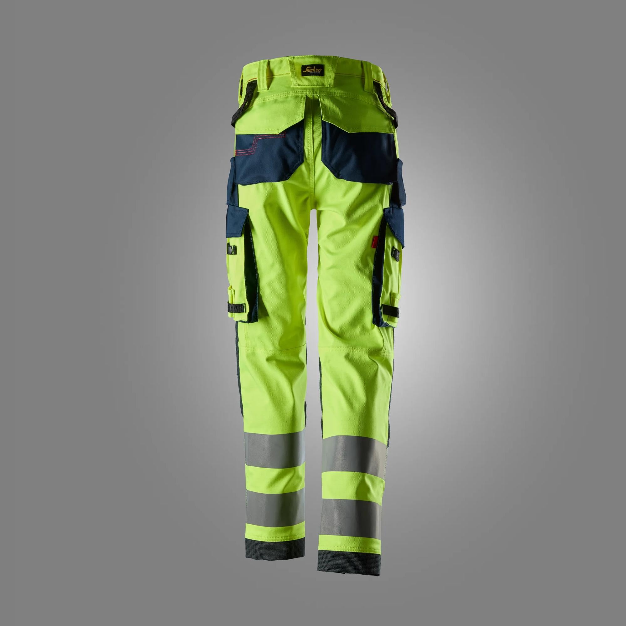 Snickers Women’s Stretch Trousers, High-Vis Class 2