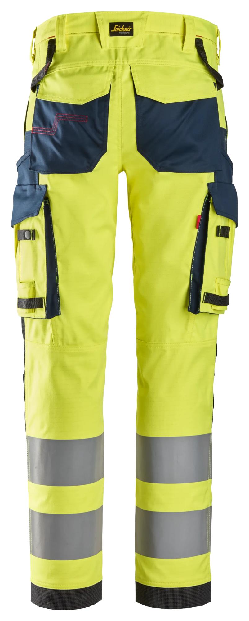 Snickers ProtecWork, Stretch Work Trousers, High-Vis Class 2