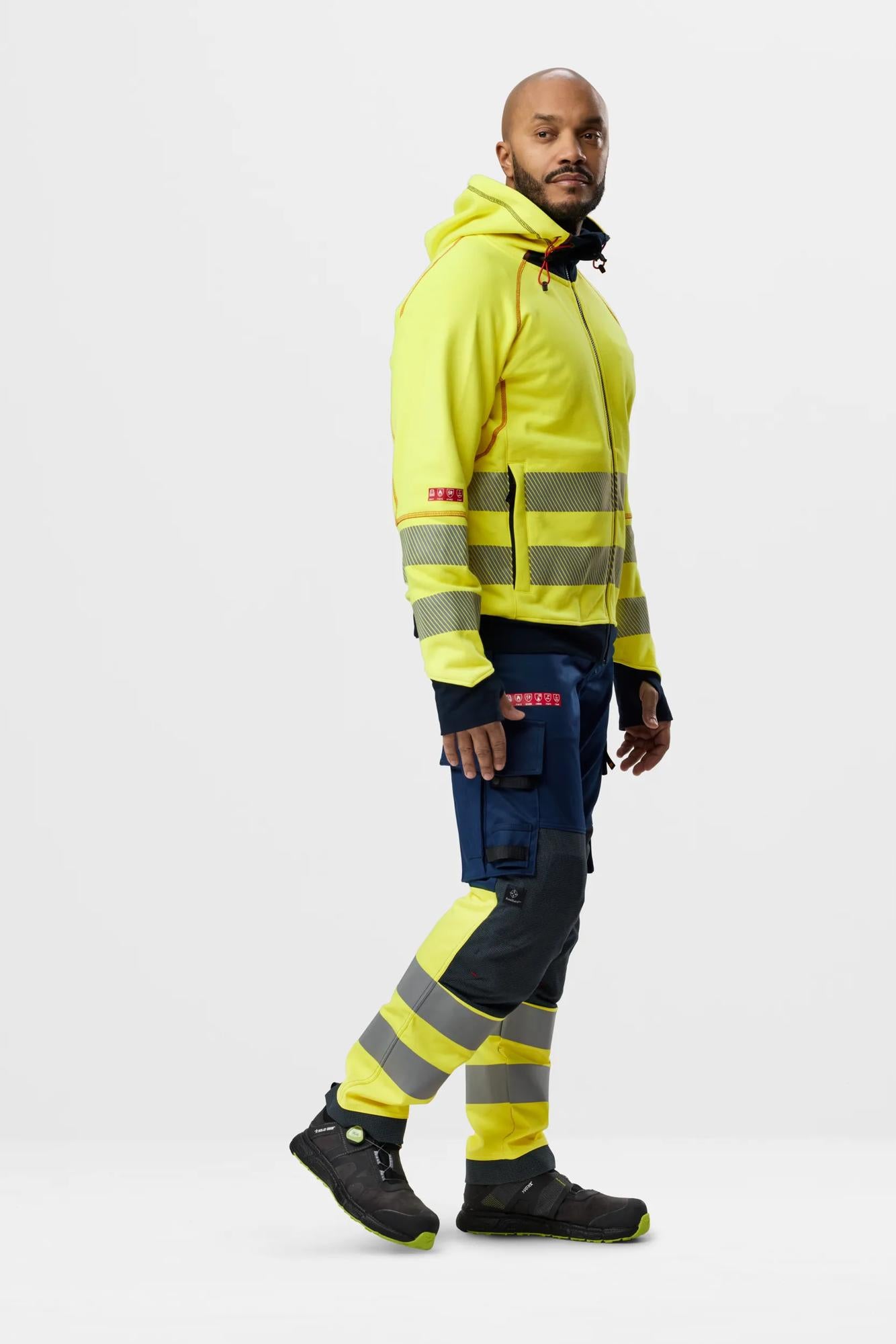 Snickers ProtecWork, Stretch Work Trousers, High-Vis Class 1