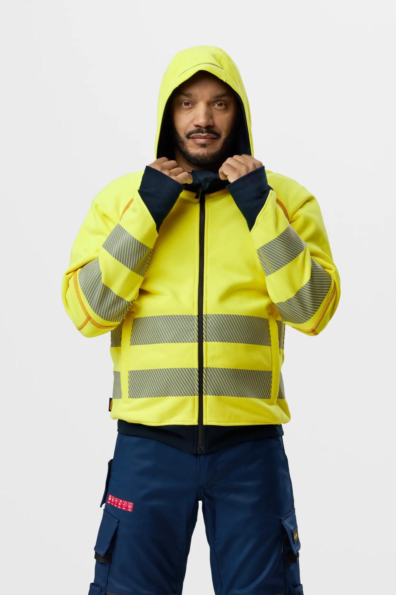 Snickers ProtecWork, Stretch Work Trousers, High-Vis Class 1