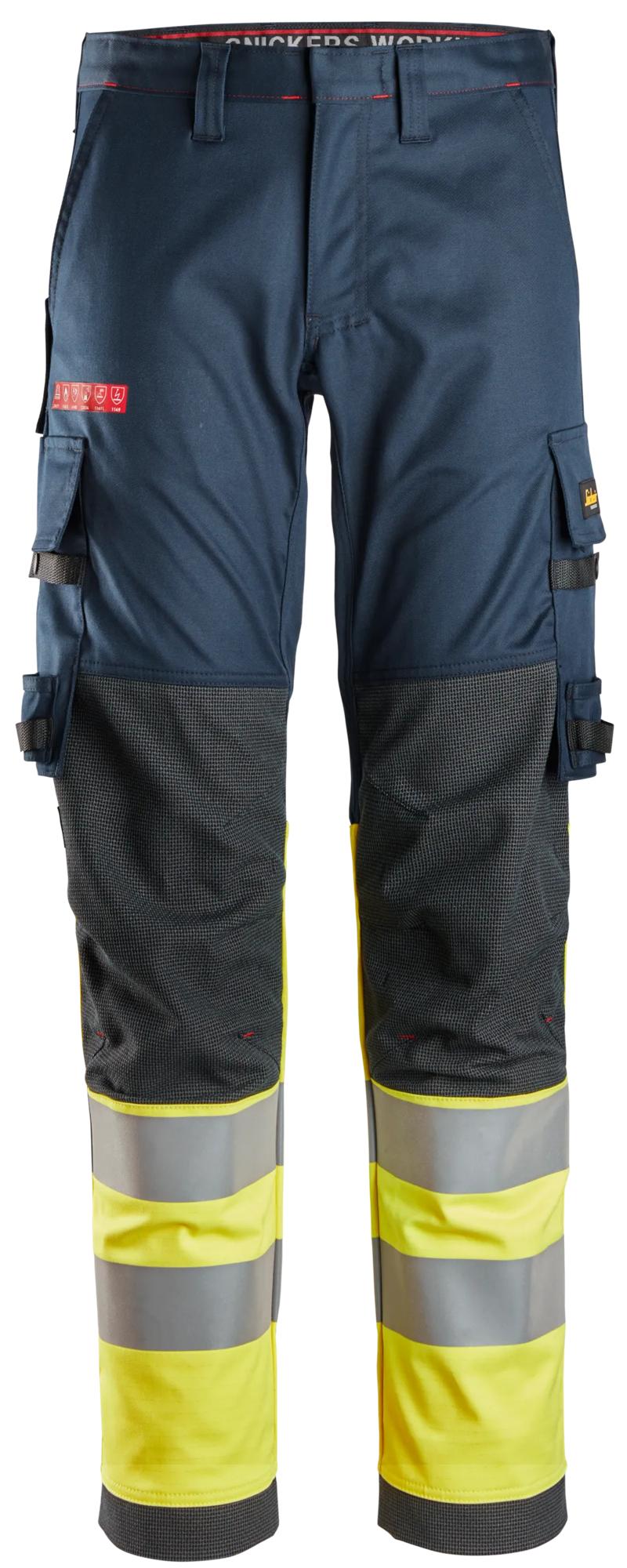 Snickers ProtecWork, Stretch Work Trousers, High-Vis Class 1