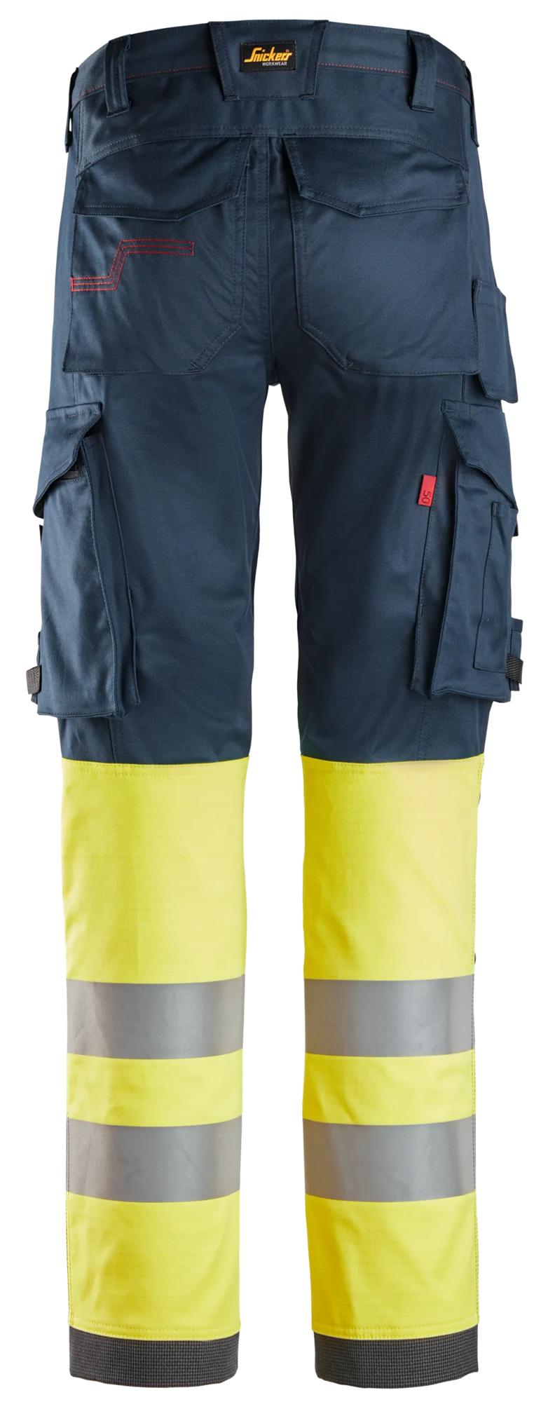 Snickers ProtecWork, Stretch Work Trousers, High-Vis Class 1
