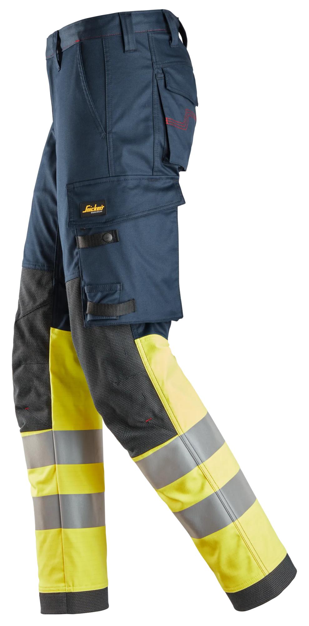 Snickers ProtecWork, Stretch Work Trousers, High-Vis Class 1