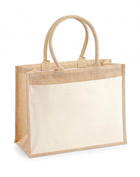 Westford Mill Cotton Pocket Jute Shopper