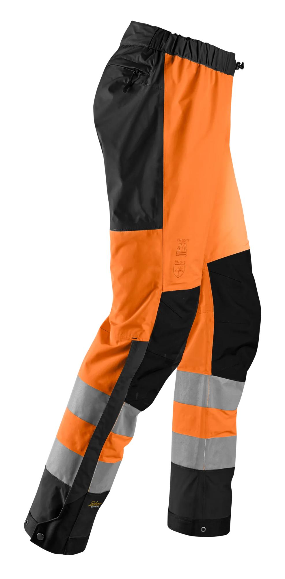 Snickers High-Vis Waterproof Shell Trousers Class 2