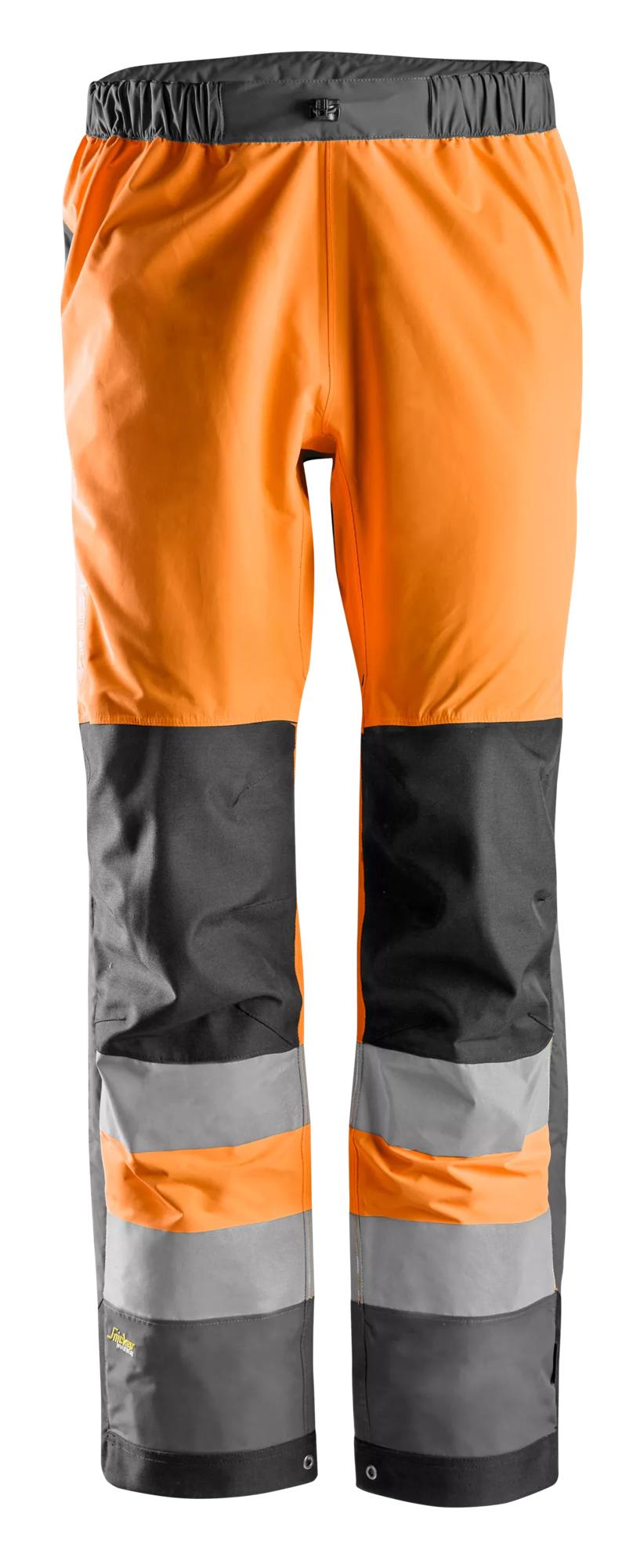 Snickers High-Vis Waterproof Shell Trousers Class 2