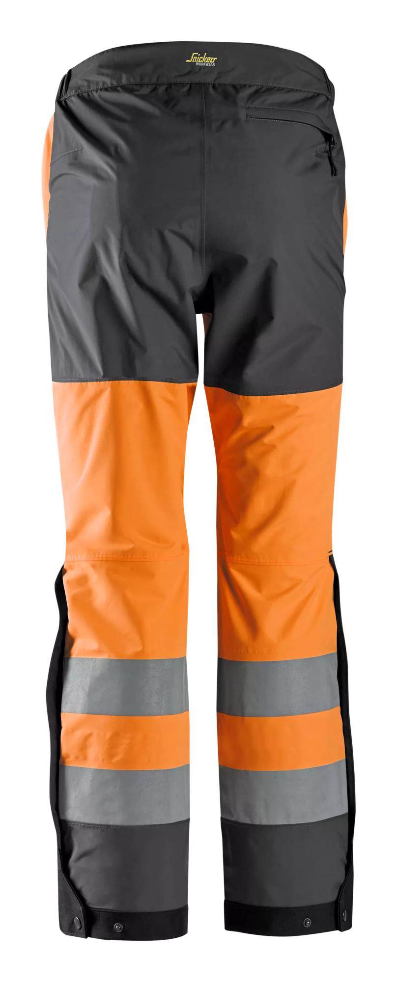 Snickers High-Vis Waterproof Shell Trousers Class 2