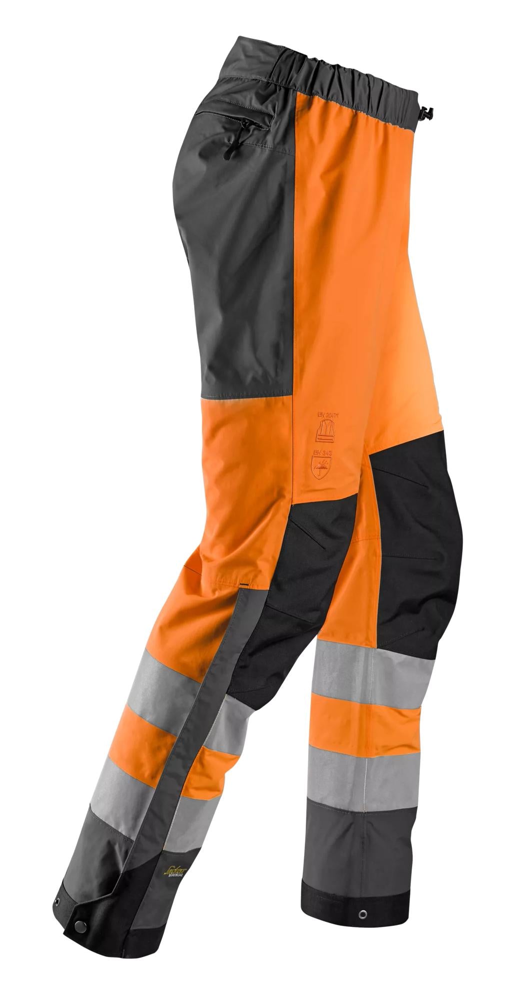 Snickers High-Vis Waterproof Shell Trousers Class 2