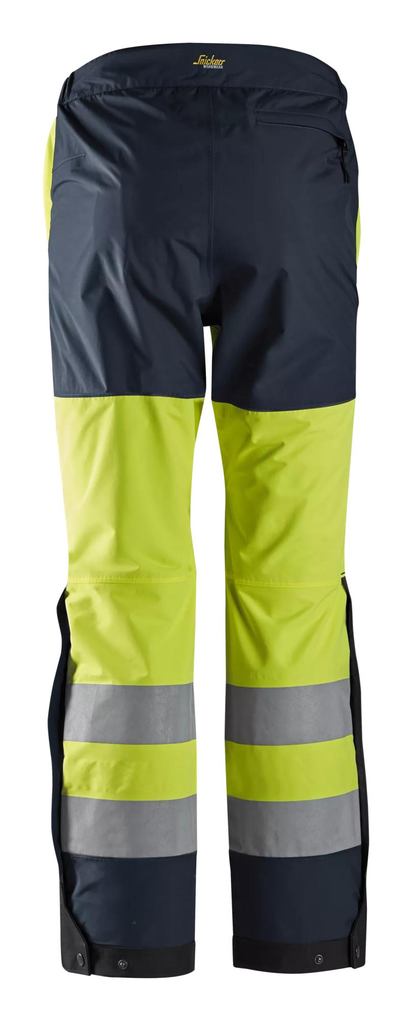 Snickers High-Vis Waterproof Shell Trousers Class 2
