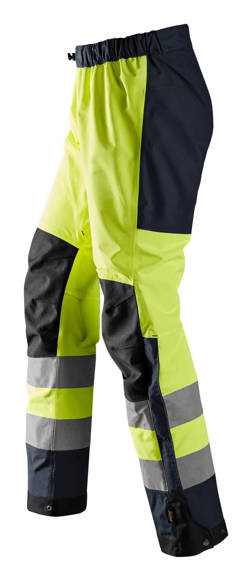 Snickers High-Vis Waterproof Shell Trousers Class 2