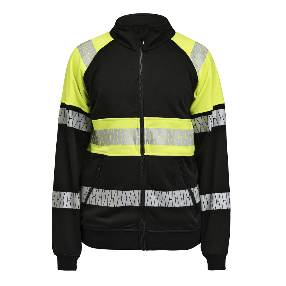 Jobman 5225 Sweatshirt Full-Zip Hi-Vis