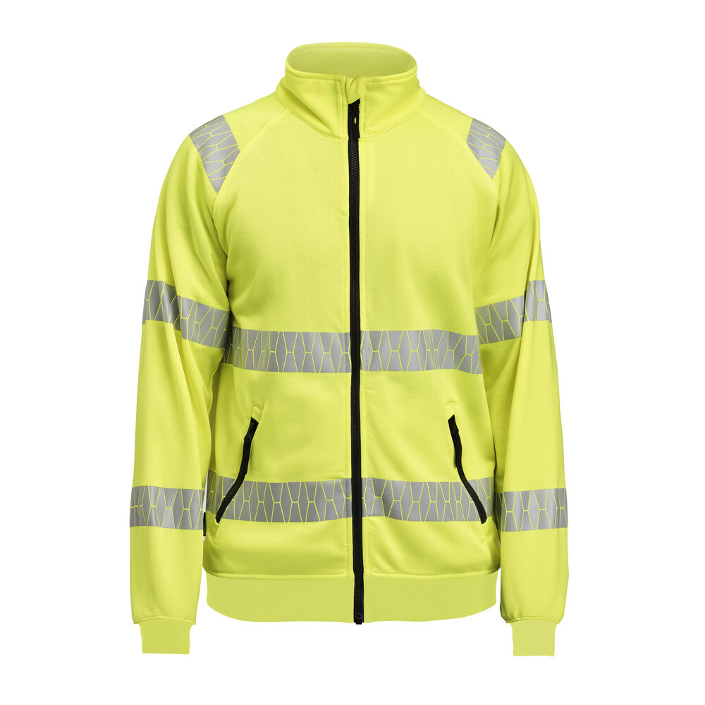 Jobman 5325 Sweatshirt Full-Zip Hi-Vis