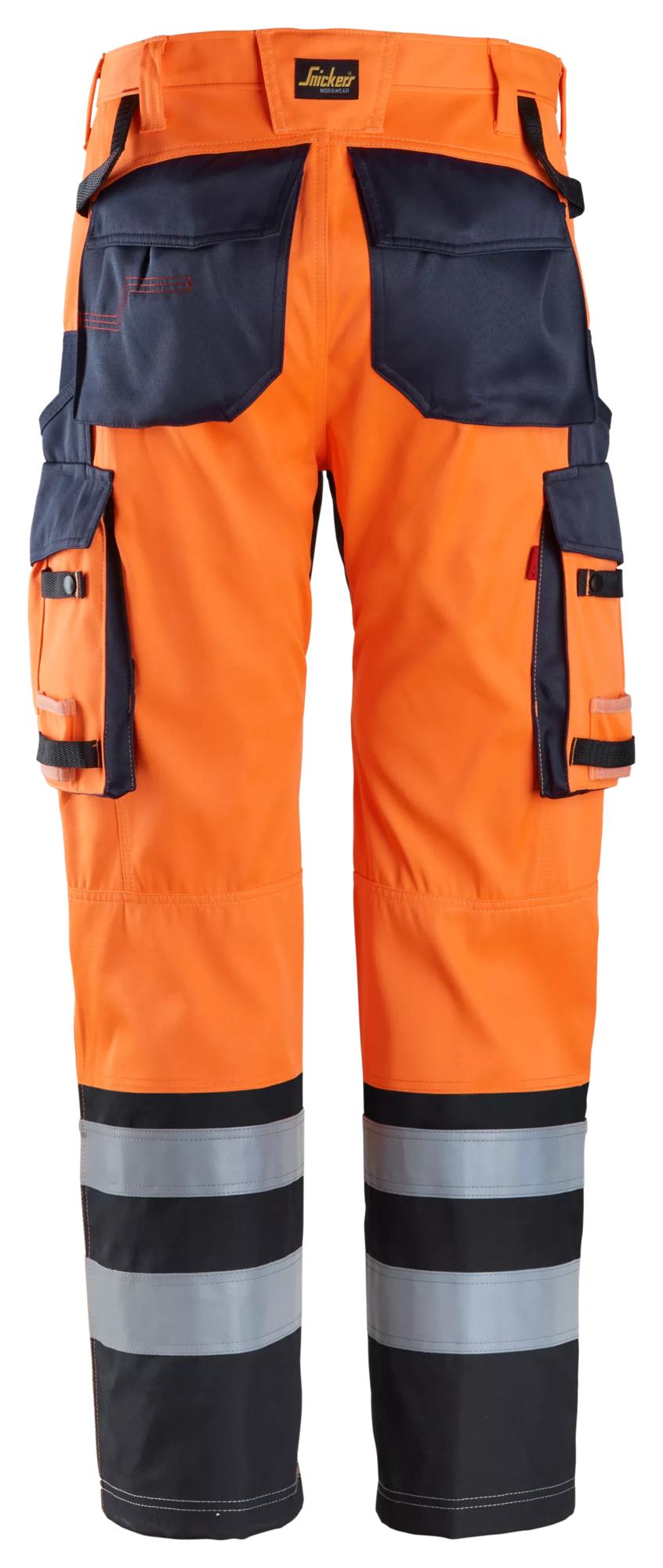 Snickers ProtecWork, Trousers Kevlar®, High-Vis Class 1