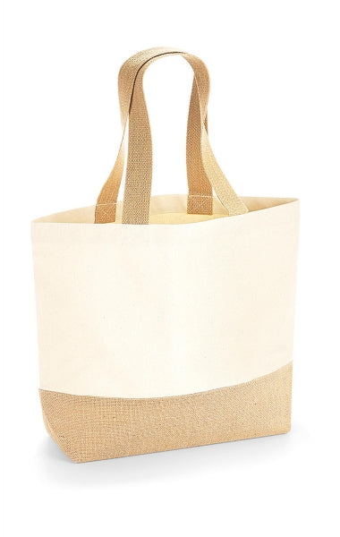 Westford Mill Jute Base Canvas Tote