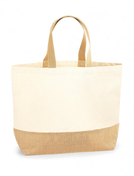 Westford Mill Jute Base Canvas Tote XL