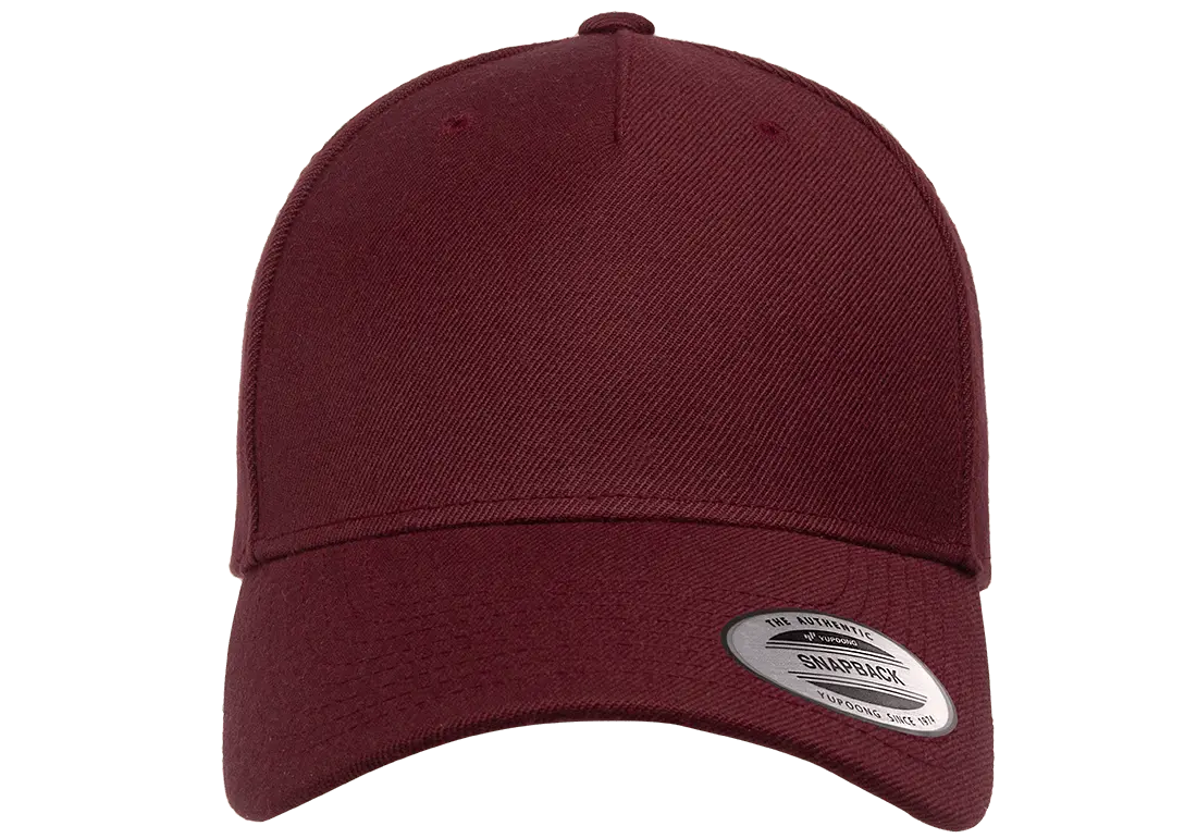 Flexfit YP Classics® 5-panel premium curved visor snapback cap
