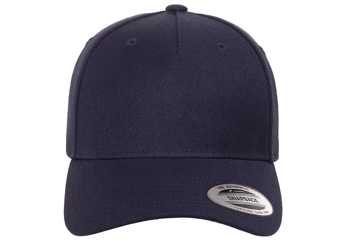 Flexfit YP Classics® 5-panel premium curved visor snapback cap