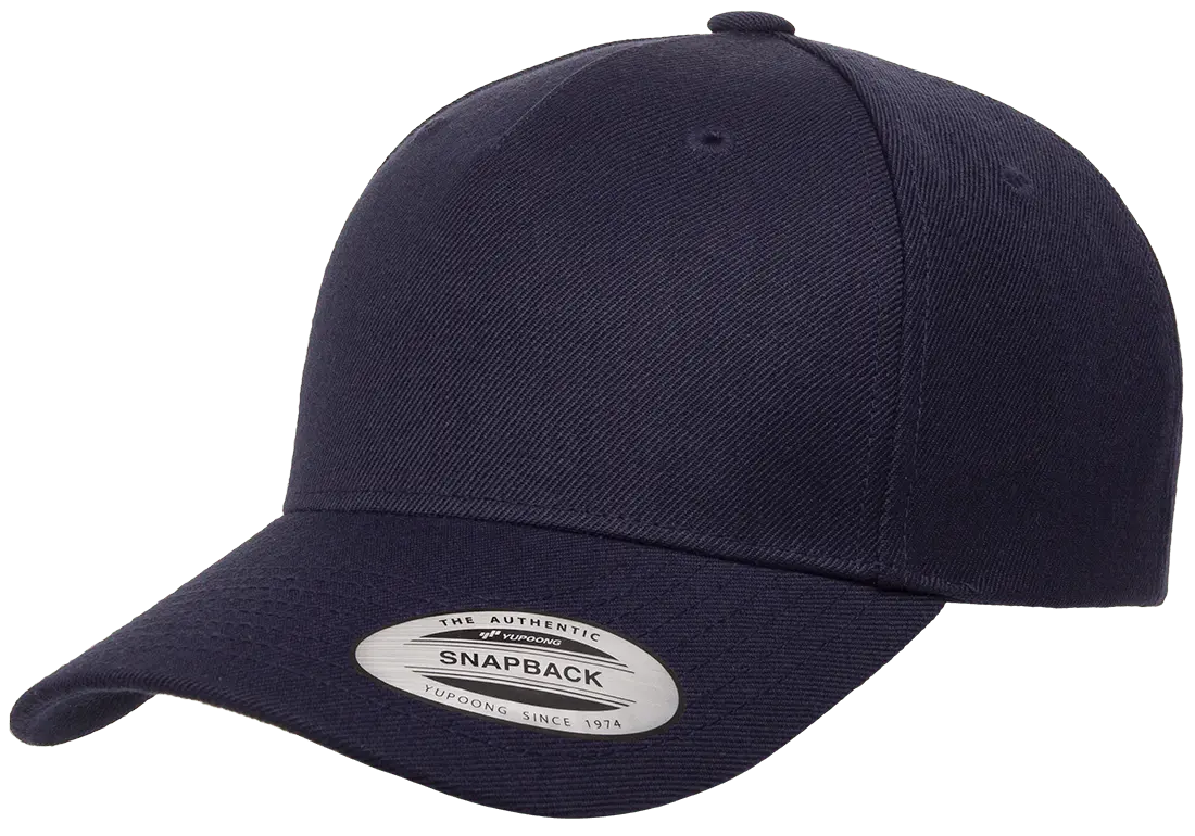 Flexfit YP Classics® 5-panel premium curved visor snapback cap