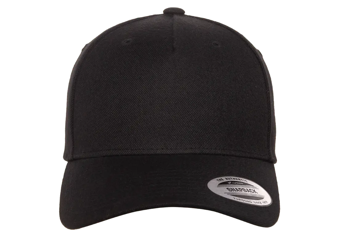 Flexfit YP Classics® 5-panel premium curved visor snapback cap