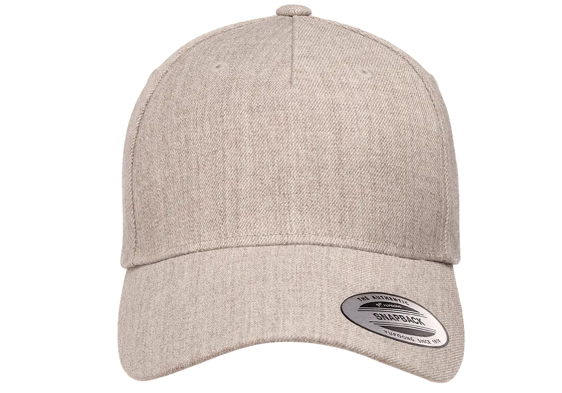 Flexfit YP Classics® 5-panel premium curved visor snapback cap