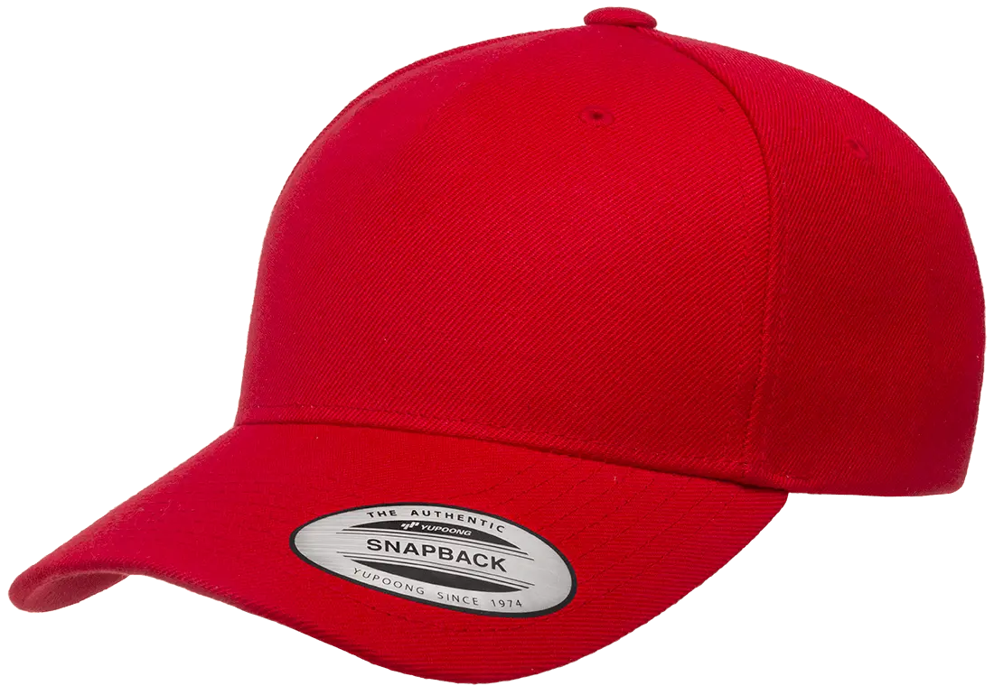 Flexfit YP Classics® 5-panel premium curved visor snapback cap