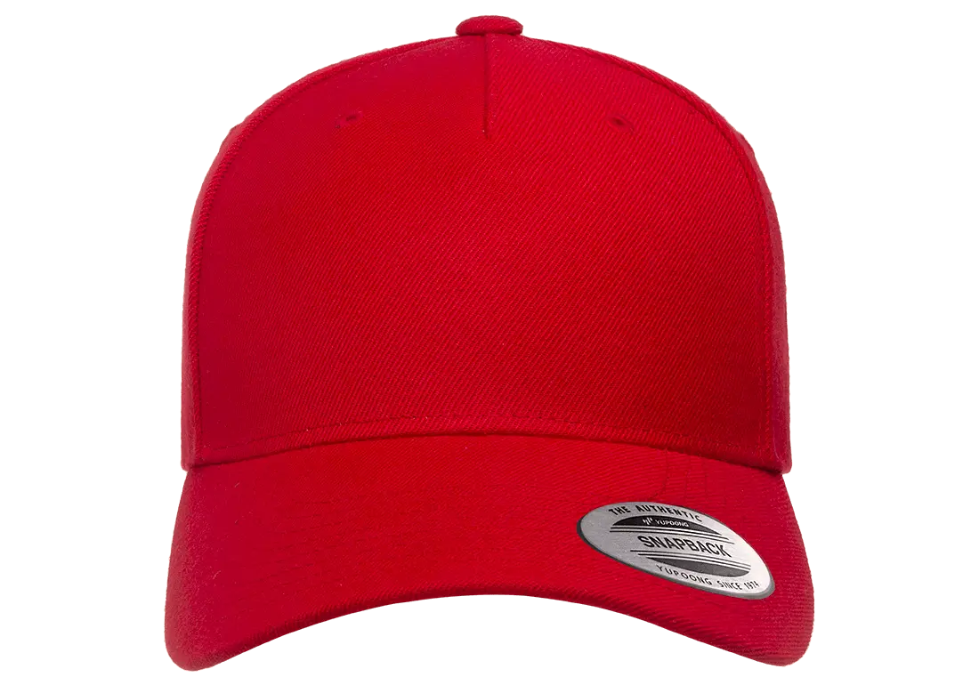 Flexfit YP Classics® 5-panel premium curved visor snapback cap