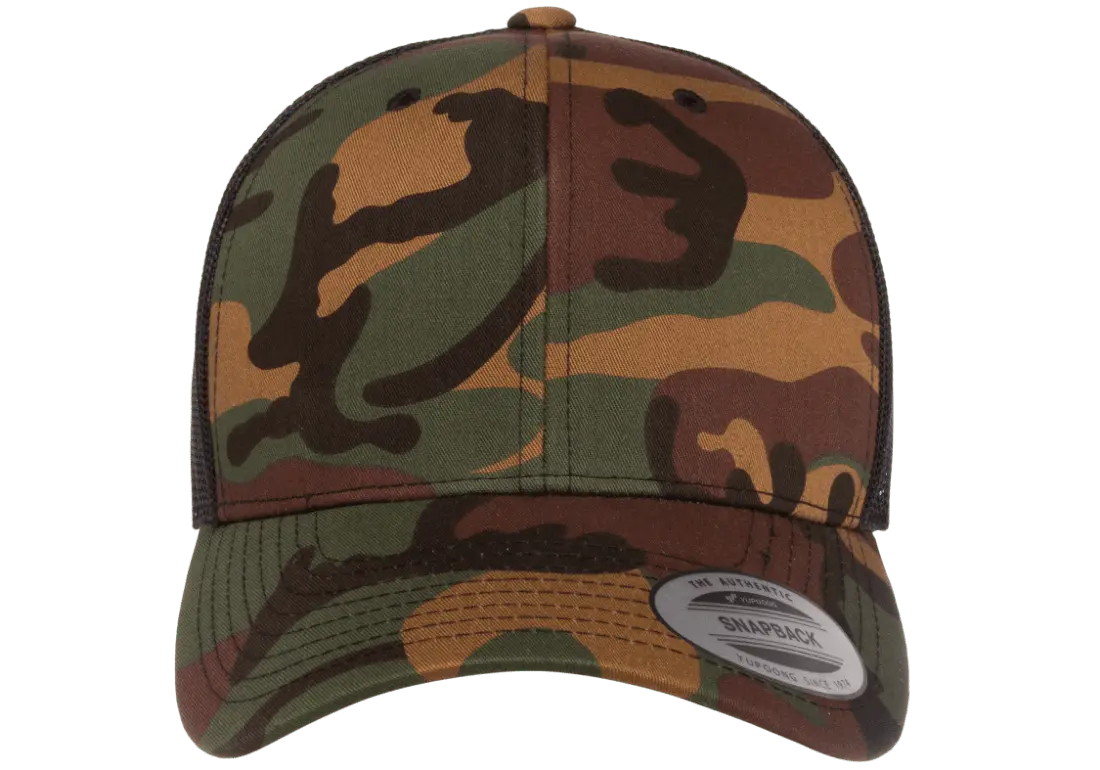 Flexfit YP Classics® retro trucker camo cap