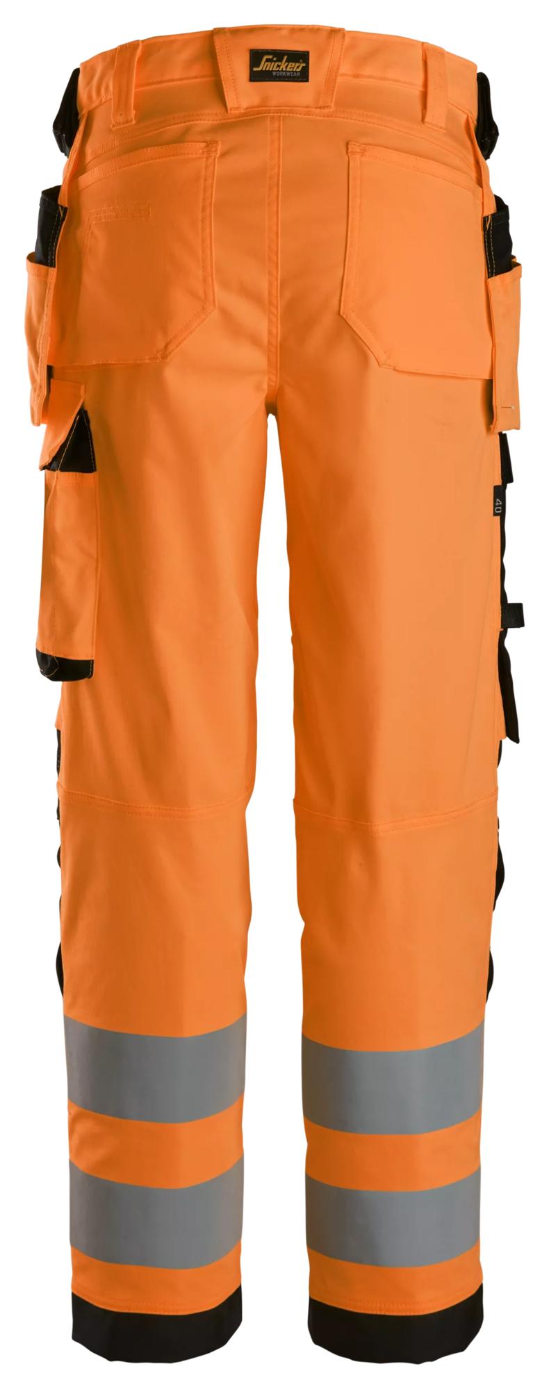 Snickers High-Vis Class 2, Women's Stretch Trousers Holster Pockets