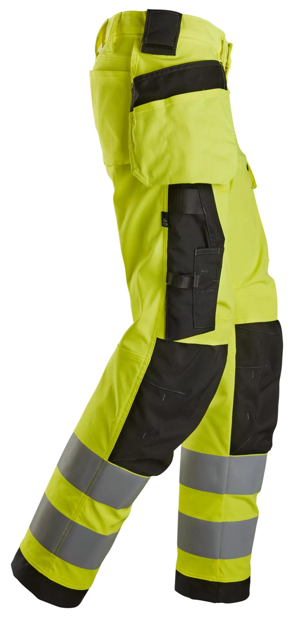 Snickers High-Vis Class 2, Women's Stretch Trousers Holster Pockets