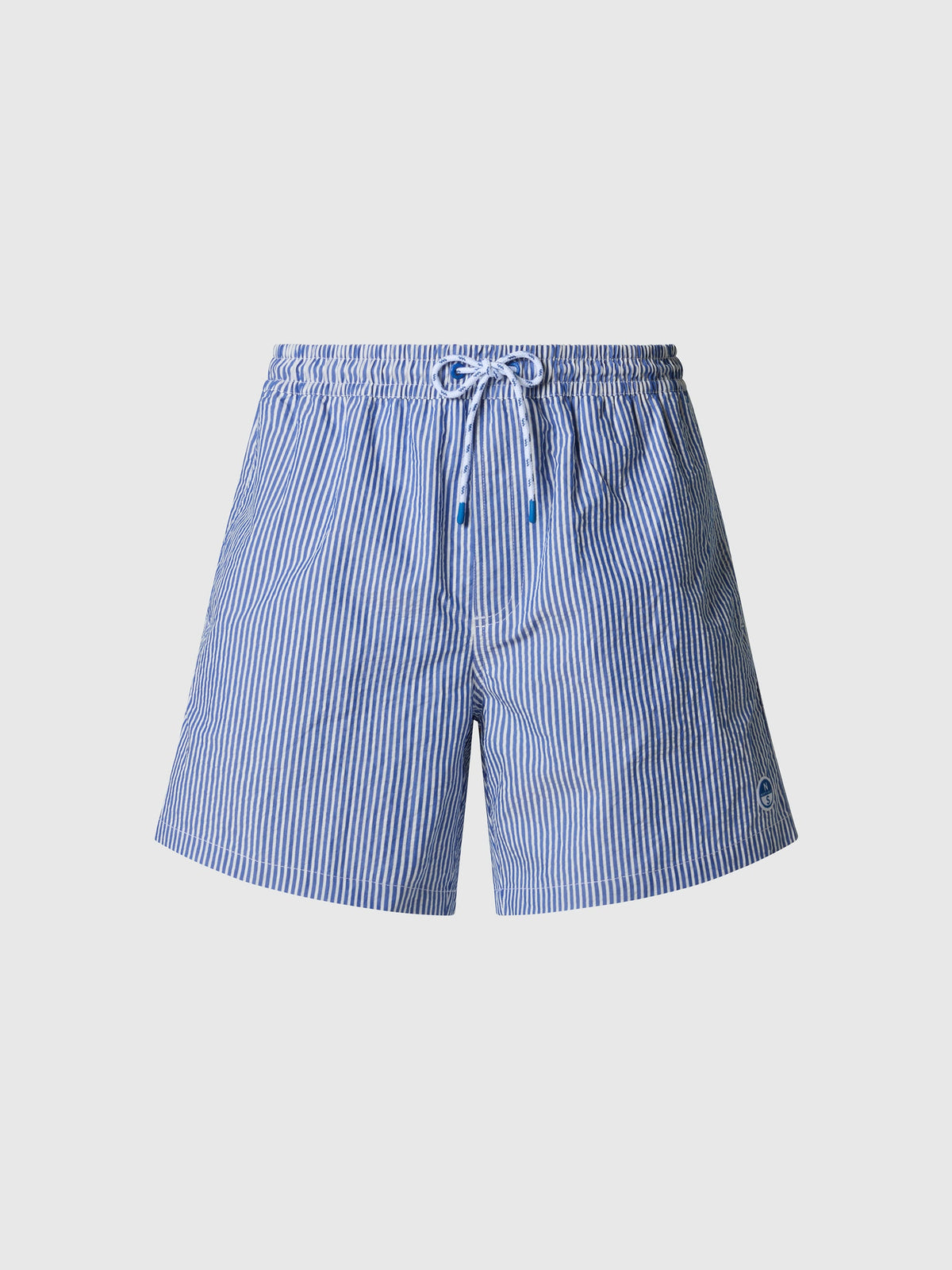 North Sails Striped seersucker swim shorts
