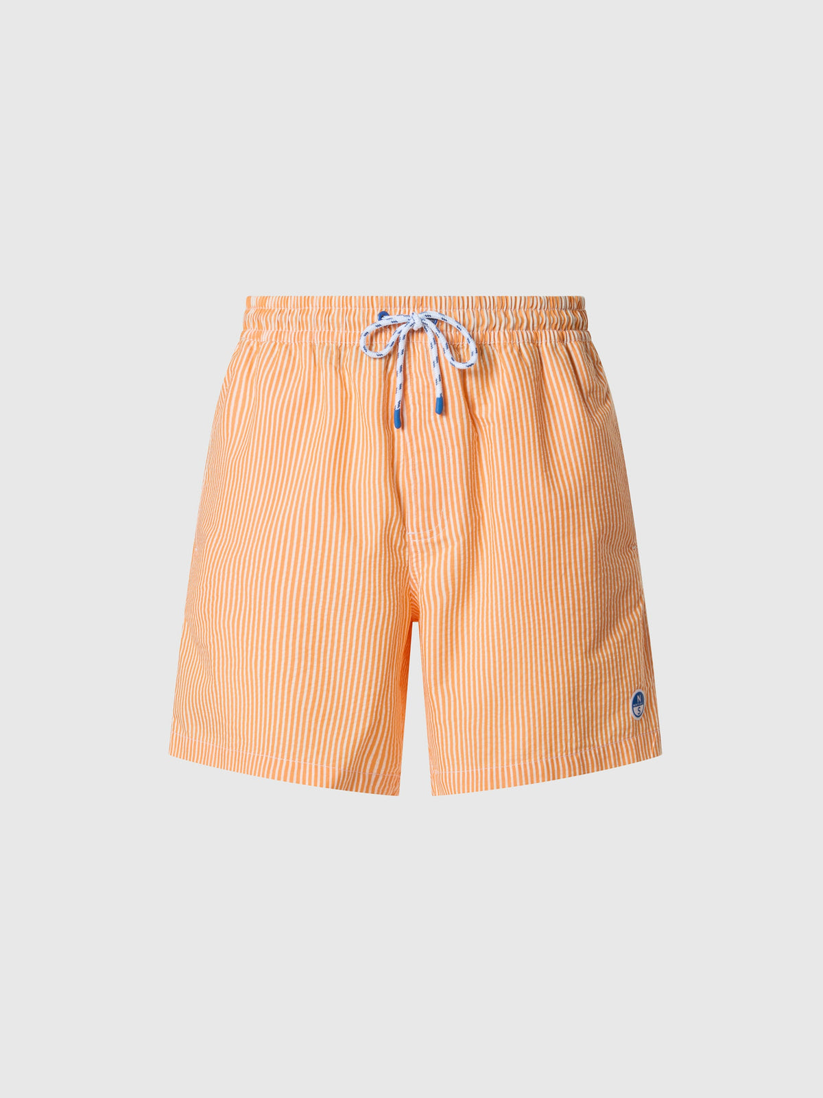 North Sails Striped seersucker swim shorts