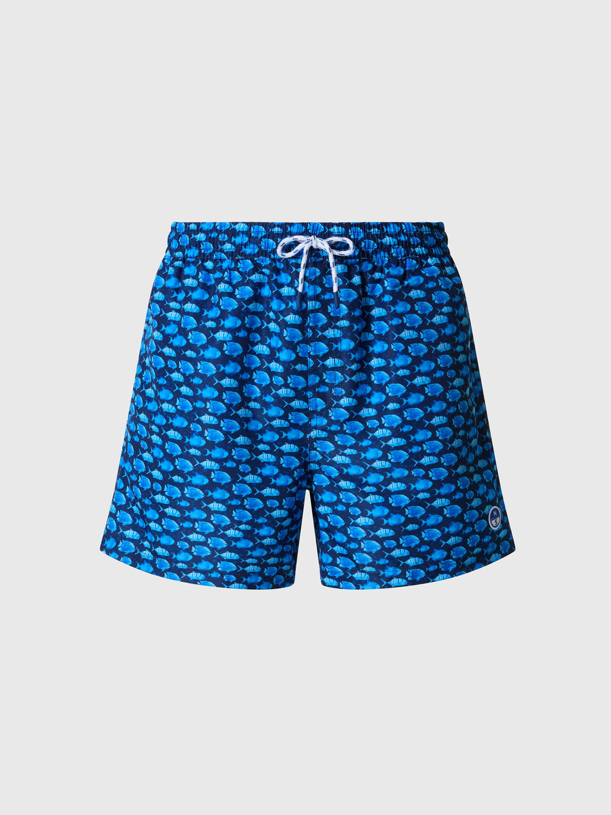 North Sails REPREVE® swim shorts with ocean print