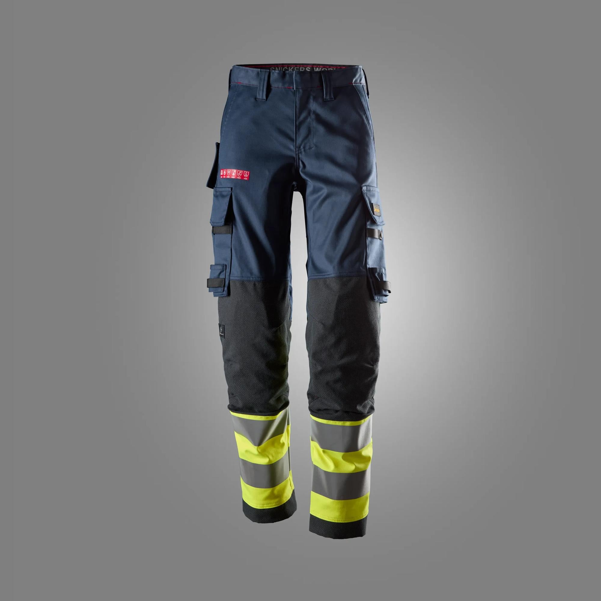 Snickers Women's Stretch Trousers, High-Vis Class 1