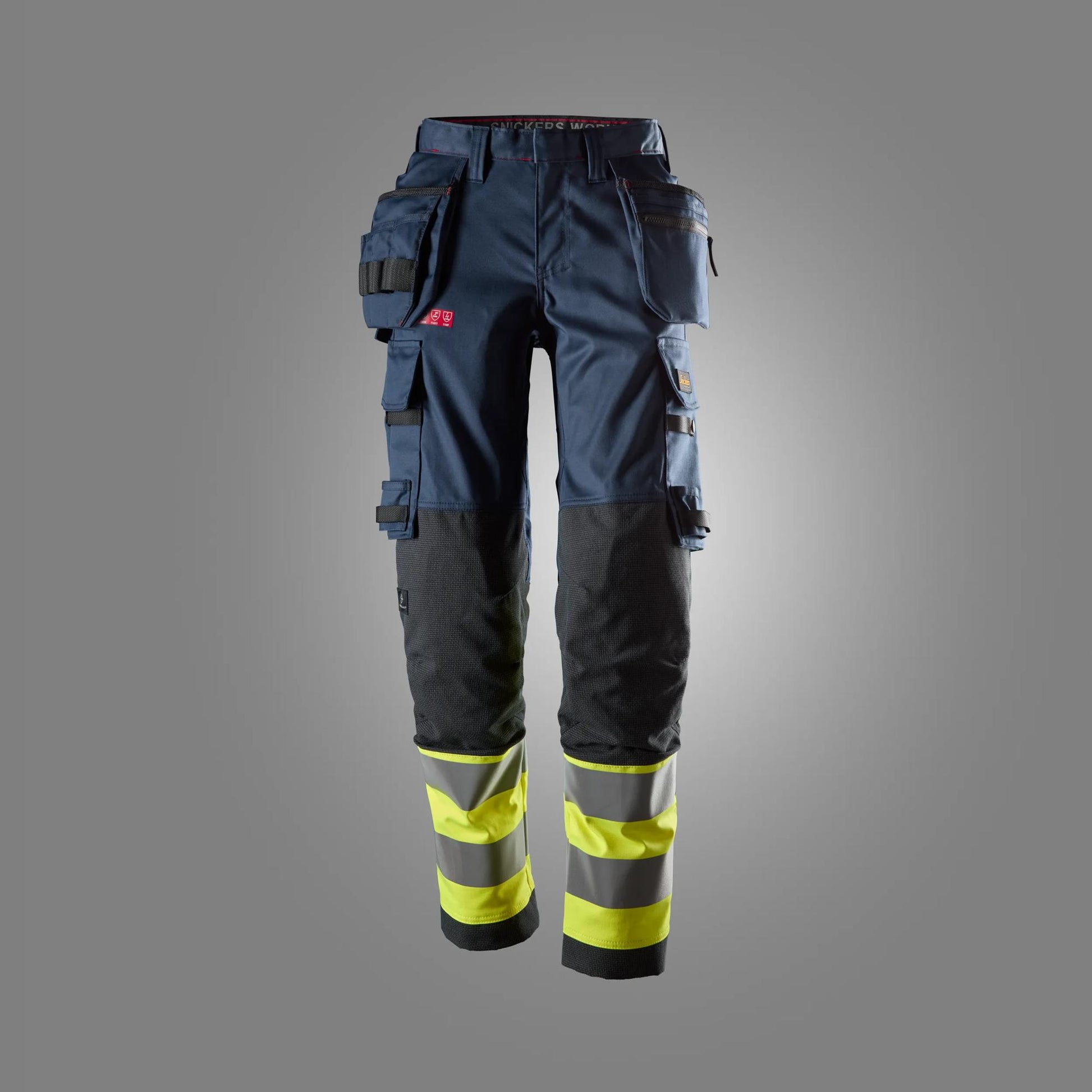 Snickers ProtecWork, Women's Stretch Trousers Holster Pockets, High-Vis Class 1