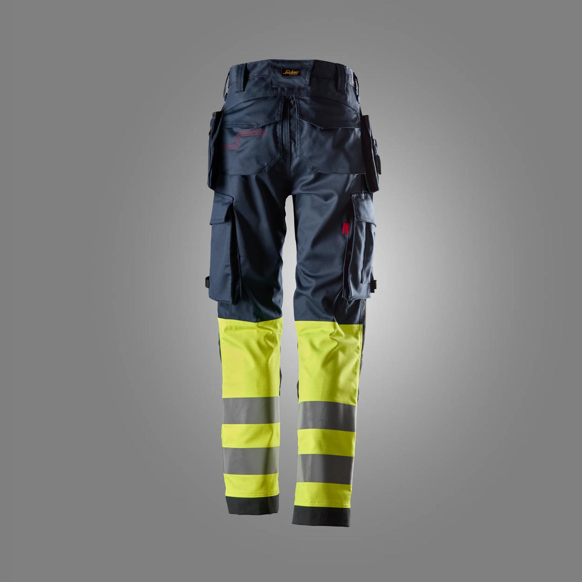 Snickers ProtecWork, Women's Stretch Trousers Holster Pockets, High-Vis Class 1