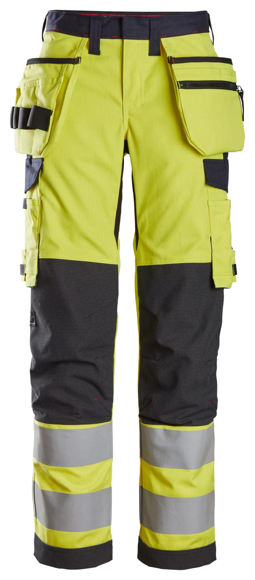 Snickers ProtecWork, Women's Trousers Holster Pockets, High-Vis Class 2