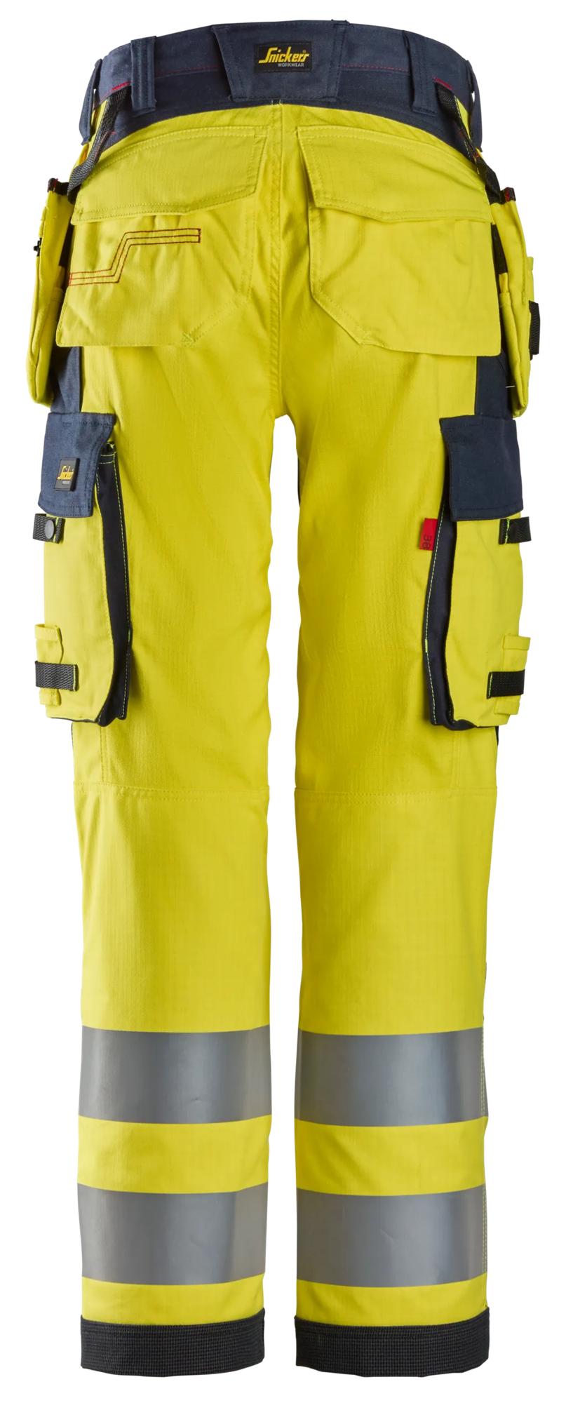 Snickers ProtecWork, Women's Trousers Holster Pockets, High-Vis Class 2