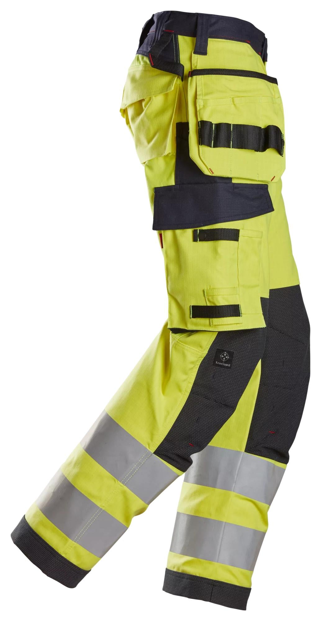 Snickers ProtecWork, Women's Trousers Holster Pockets, High-Vis Class 2