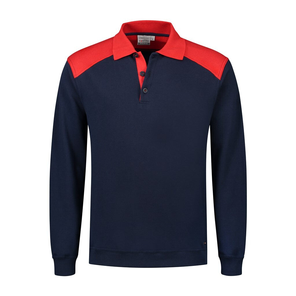 Santino antino Polosweater Tesla - Real Navy / Red - XXL