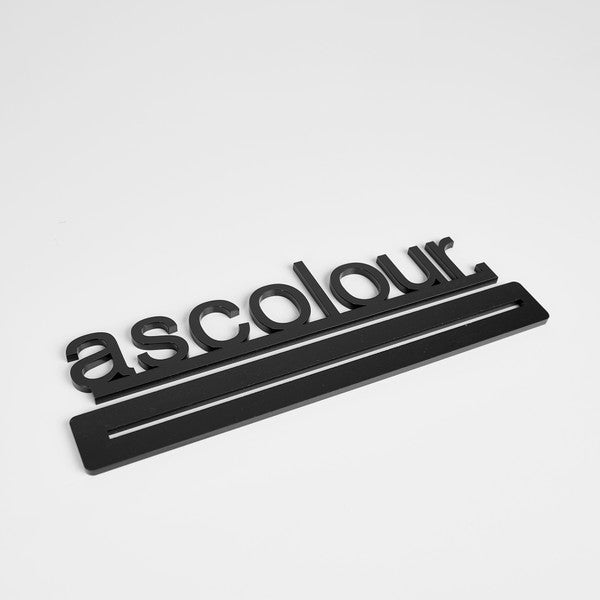 AS Colour AS Word Logo Plaque