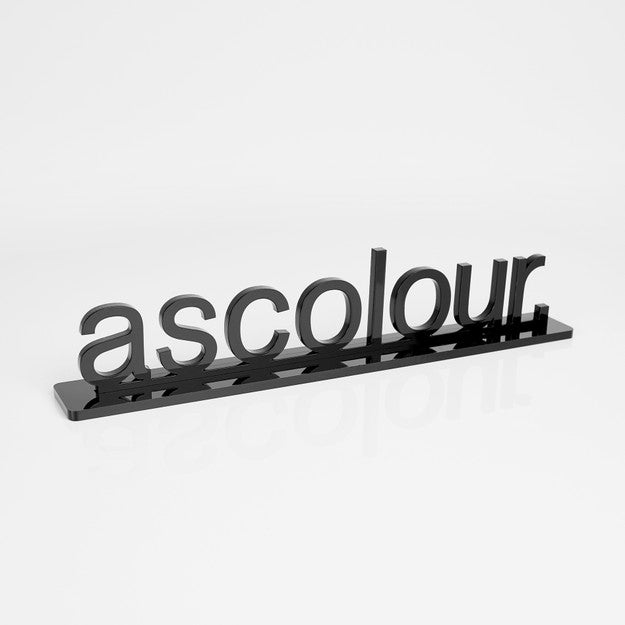 AS Colour AS Word Logo Plaque