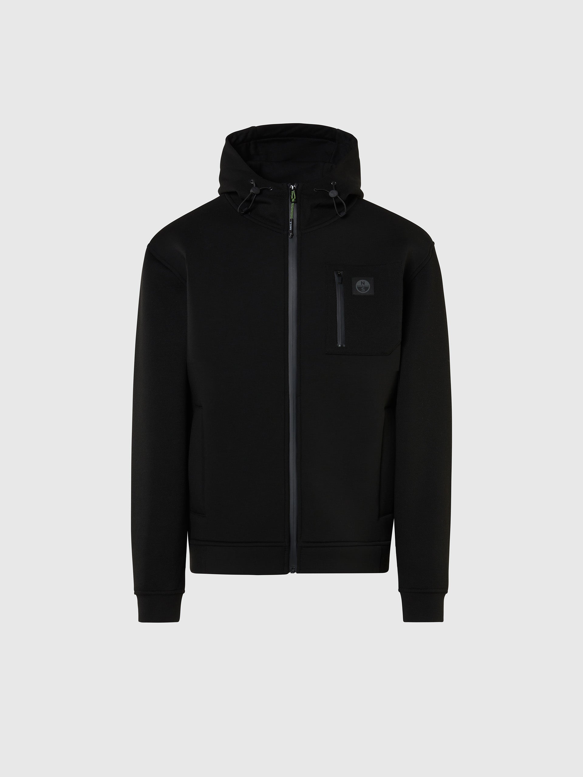 North Sails Scuba hoodie with piqué details