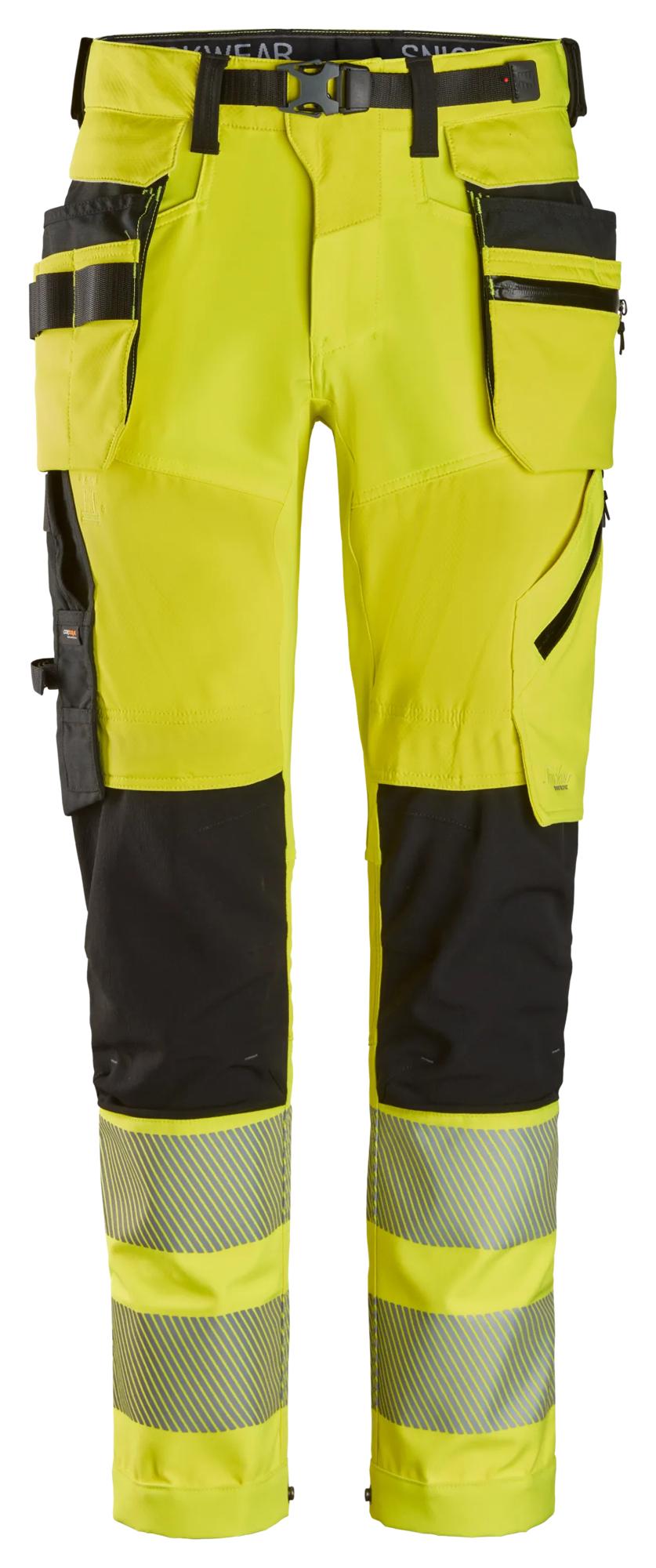 Snickers High-Vis Trousers Detachable Holster Pockets Class 2