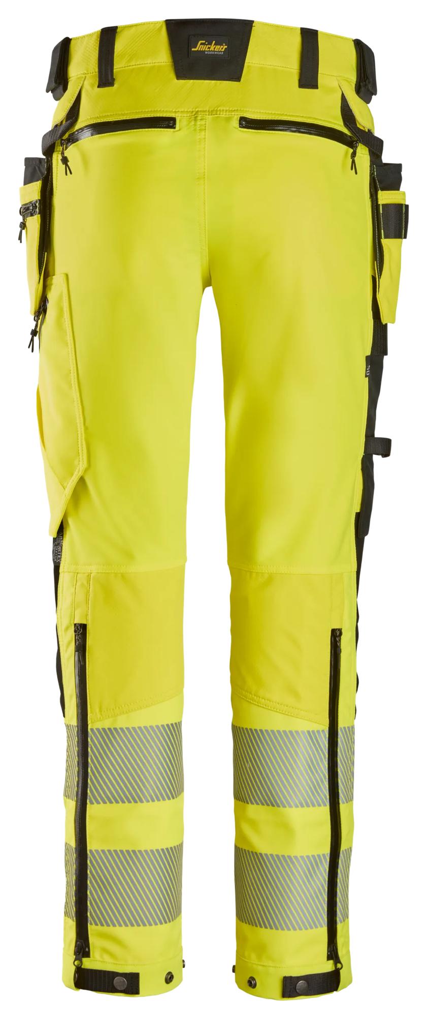 Snickers High-Vis Trousers Detachable Holster Pockets Class 2