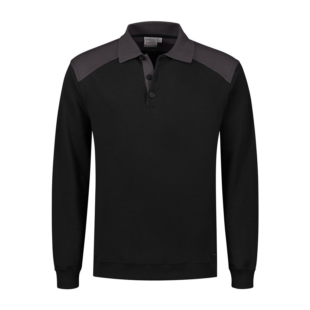 Santino antino Polosweater Tesla - Black / Graphite - XXL