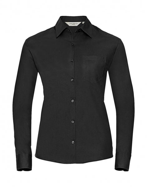 Russell Ladies' Cotton Poplin Shirt LS