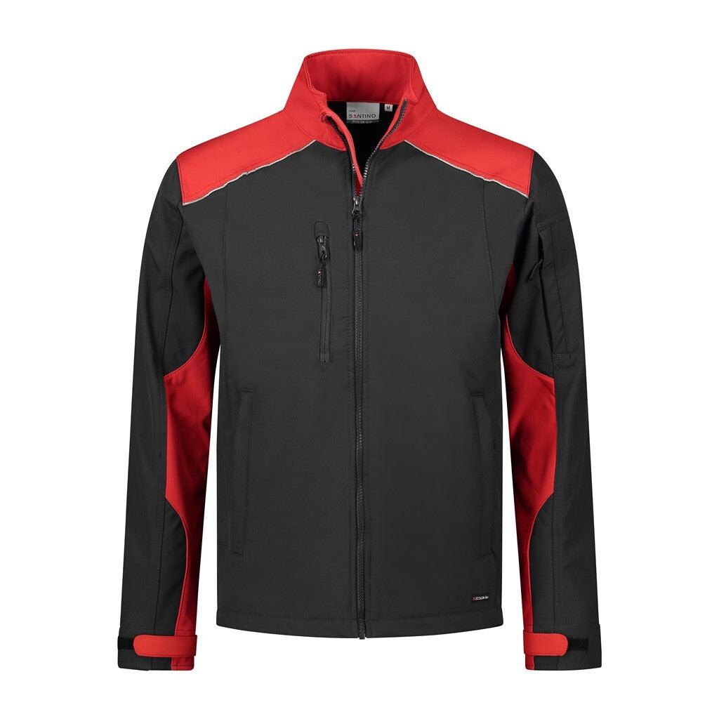 Santino antino Softshell Jacket Tour - Black / Red - XXL