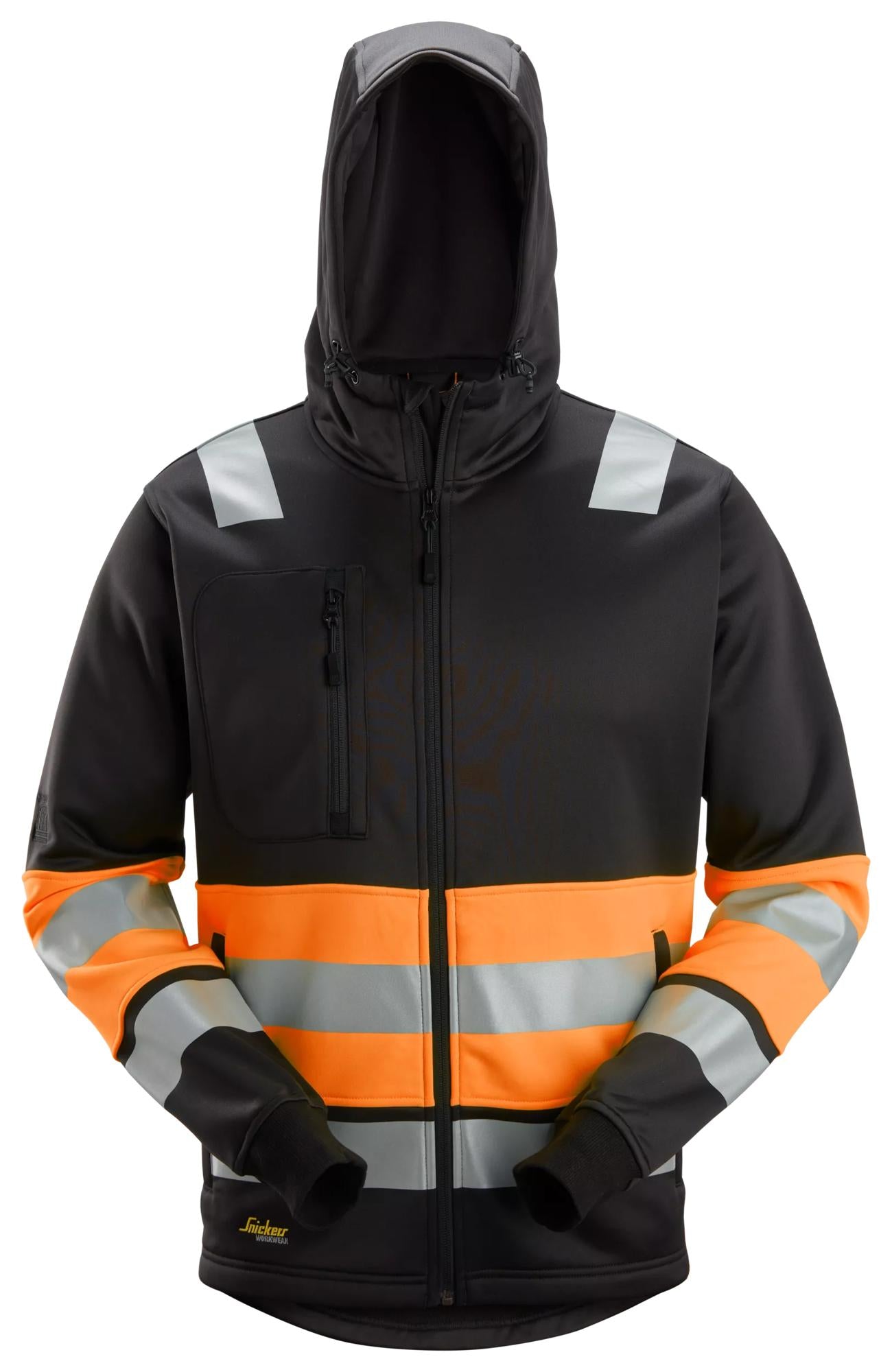 Snickers High-Vis Class 1, Full Zip Hoodie