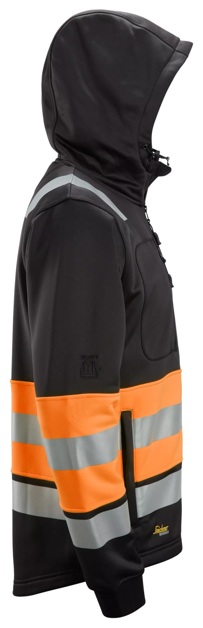 Snickers High-Vis Class 1, Full Zip Hoodie