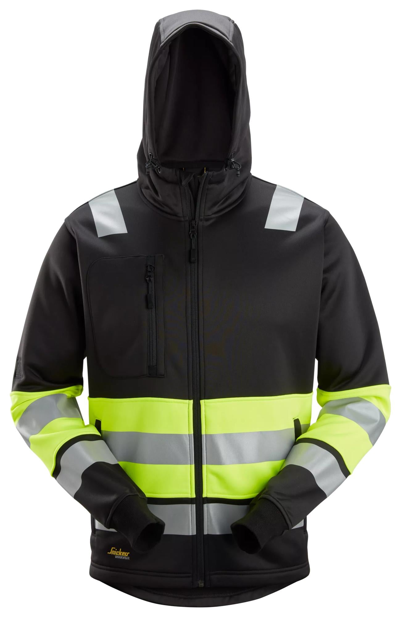 Snickers High-Vis Class 1, Full Zip Hoodie
